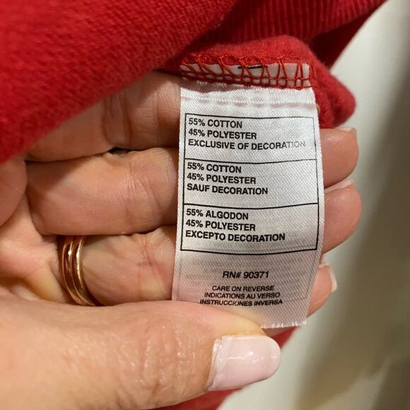 L’auberge Red Hoodie Sz M - Picture 6 of 11